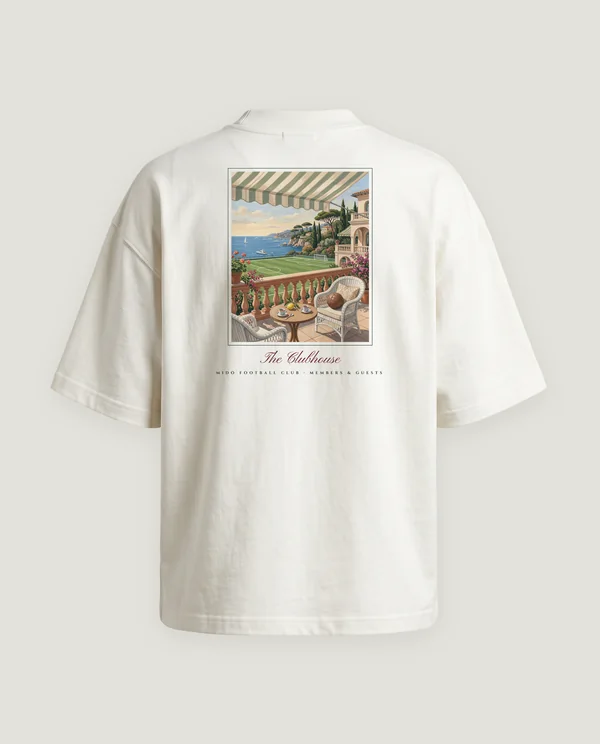 The Clubhouse Tee in Cream White.