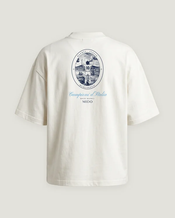 Napoli Cameo Tee in Cream White.