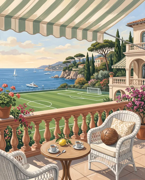 The Clubhouse: a gouache painting.